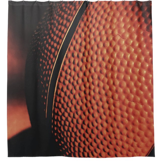 Beautiful Basketball Shower Curtain (Front)