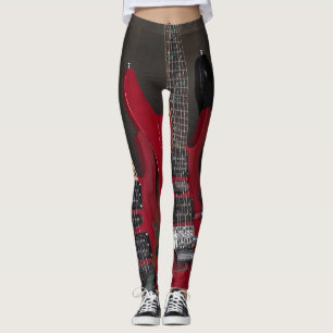 Beautiful Bass Guitar Leggings