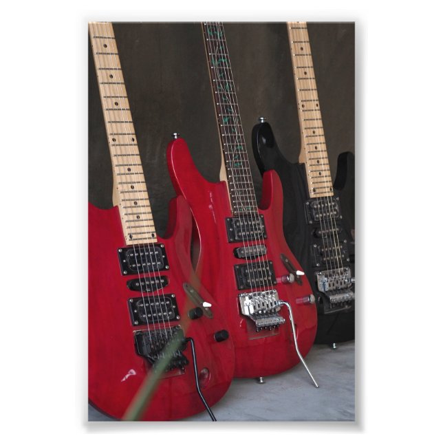 Beautiful Bass Guitar Photo Print (Front)