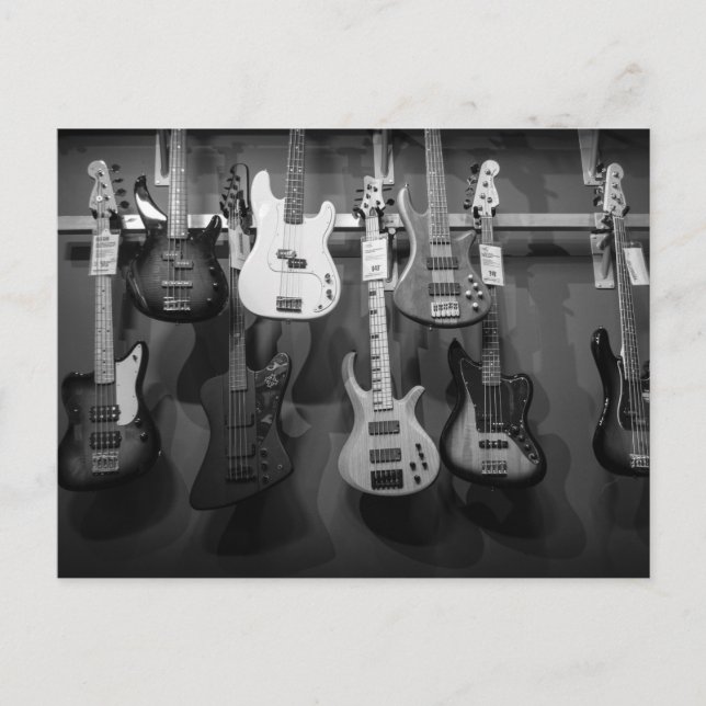 Beautiful Bass Guitar Postcard (Front)