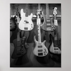 Beautiful Bass Guitar Poster