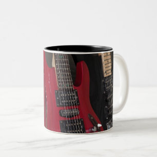 Beautiful Bass Guitar Two-Tone Coffee Mug