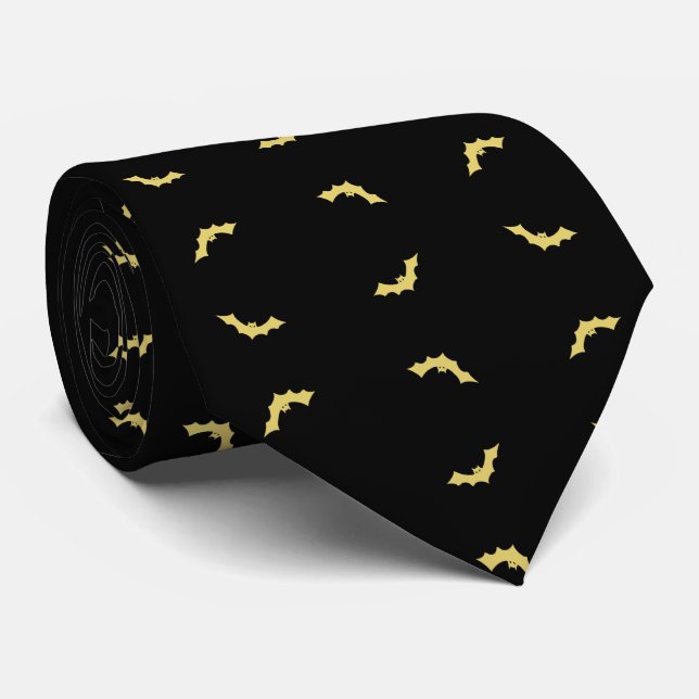 Beautiful Bat Necktie by Poet Adiela Akoo (Rolled)