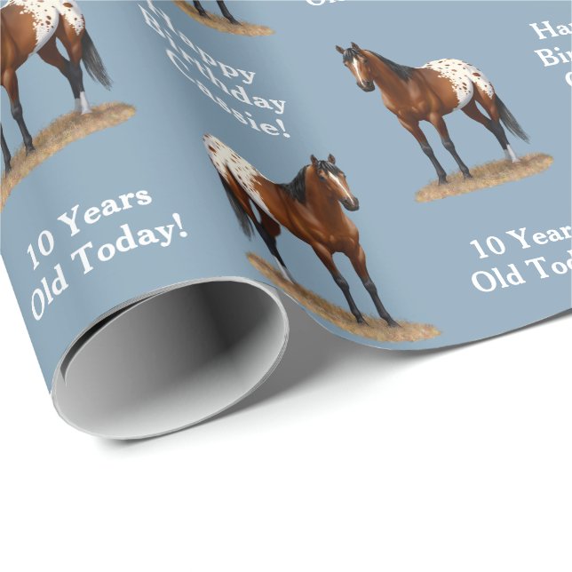 Beautiful Bay Appaloosa Horse Wrapping Paper (Roll Corner)