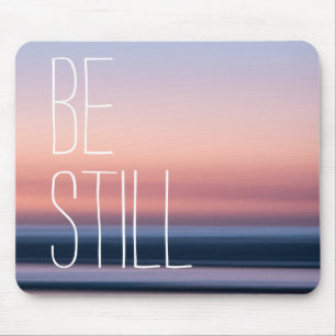 Beautiful Be Still Ocean Sunset Scenery Mouse Mat