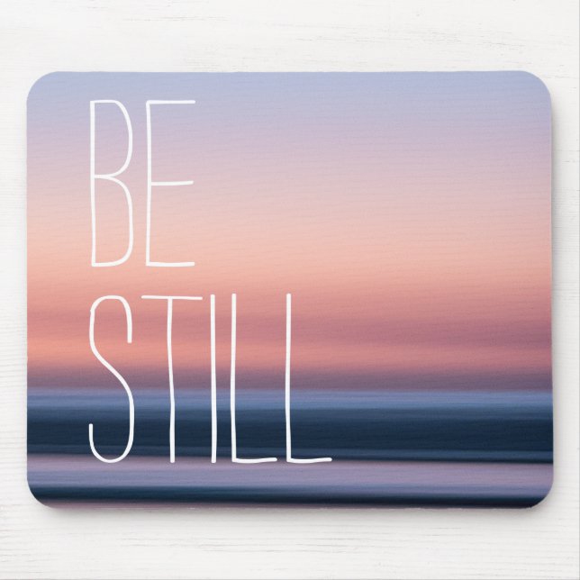 Beautiful Be Still Ocean Sunset Scenery Mouse Mat (Front)