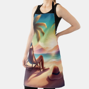 beautiful beach apron
