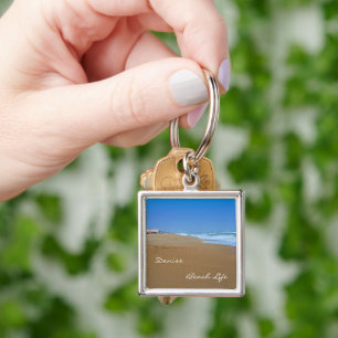 Beautiful Beach-Beach Life by Shirley Taylor Key Ring