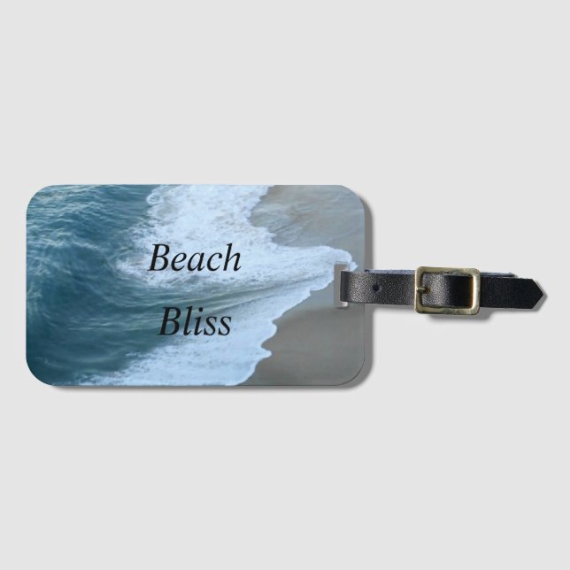 Beautiful beach bliss luggage tag (Front Horizontal)