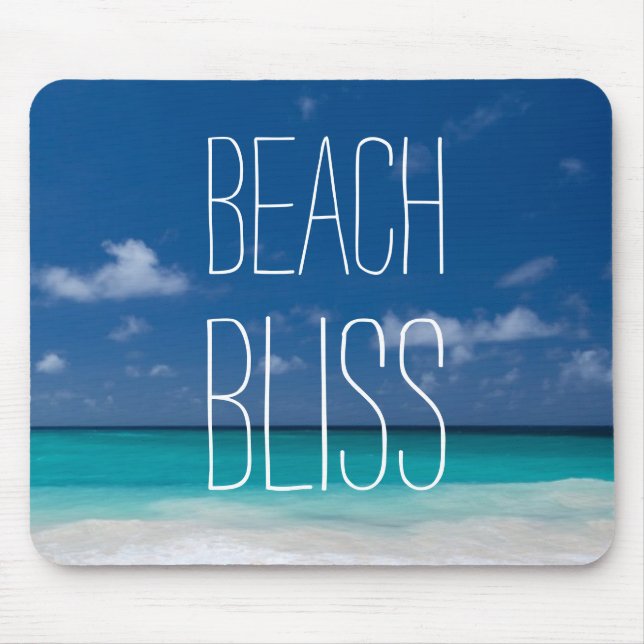 Beautiful Beach Bliss Mouse Mat (Front)