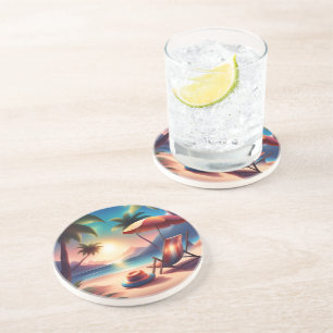 beautiful beach coaster