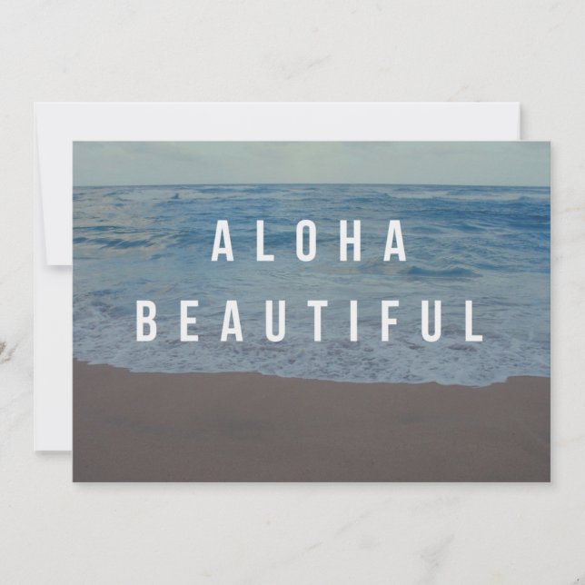 Beautiful Beach Day Notecard (Front)