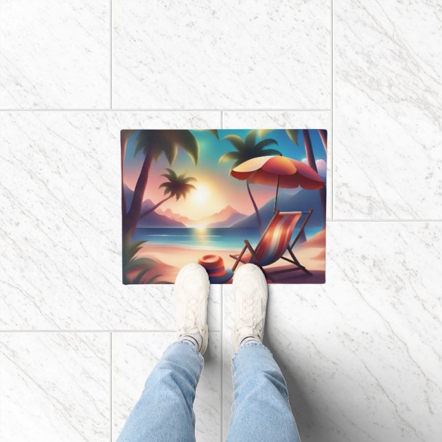 beautiful beach doormat (Indoor)