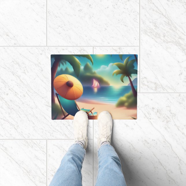 beautiful beach doormat (Indoor)