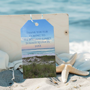 Beautiful Beach Event Custom Ocean Photography Gift Tags