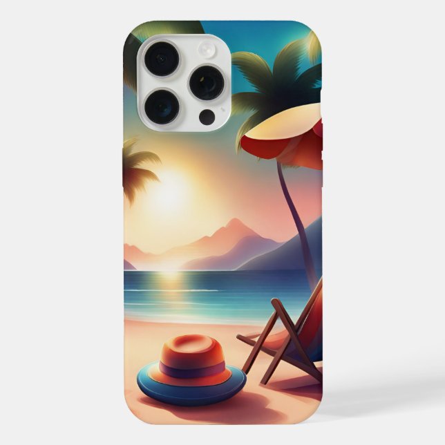 beautiful beach iPhone case (Back)