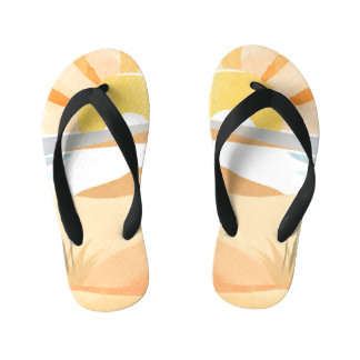 beautiful beach kid's flip flops