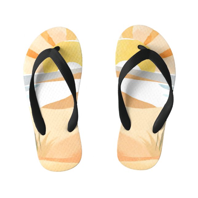 beautiful beach kid's flip flops (Footbed)