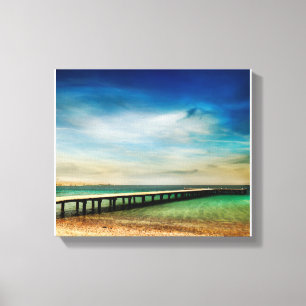 Beautiful beach landscape canvas print