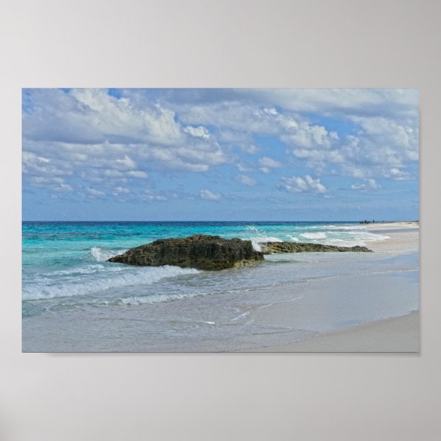 Beautiful Beach on Great Guana Cay Poster (Front)