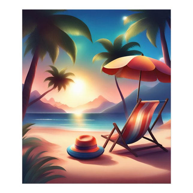 beautiful beach photo print (Front)