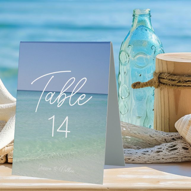  Beautiful Beach Photography Wedding Table Number (Creator Uploaded)