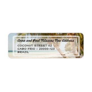 Beautiful Beach Scene Address Label