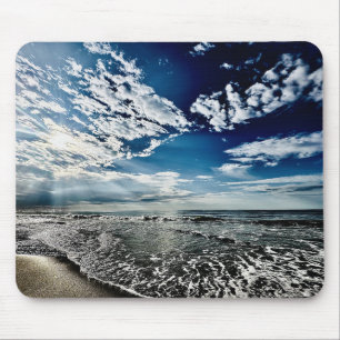 beautiful beach scene mouse mat