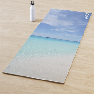 Beautiful Beach Scene Personalised Yoga Mat