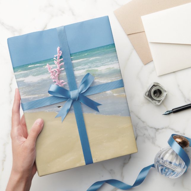 Beautiful Beach Seaside Wrapping Paper (Gifting)