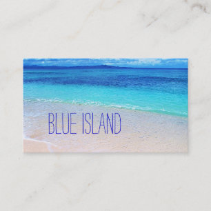 Beautiful Beach Shades of Blue Water Business Card