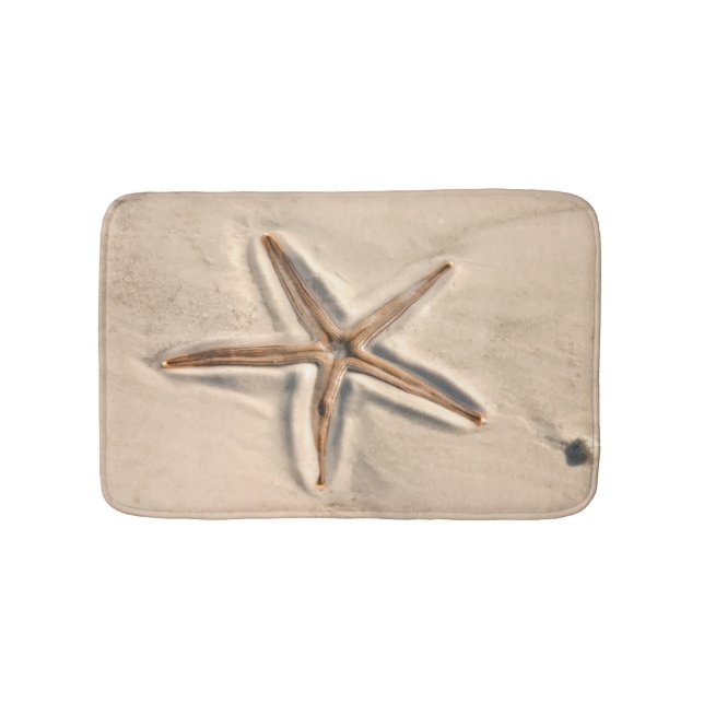Beautiful Beach Starfish Bath Mat (Front)