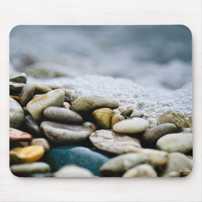 Beautiful Beach Stones Mouse Mat (Front)