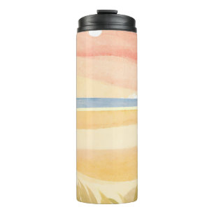 beautiful beach thermal tumbler