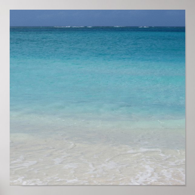 Beautiful Beach | Turks and Caicos Photo Poster (Front)