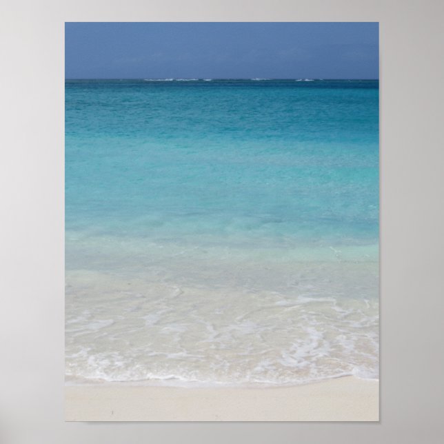 Beautiful Beach | Turks and Caicos Photo Poster (Front)