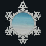 Beautiful Beach | Turks and Caicos Photo Snowflake Pewter Christmas Ornament<br><div class="desc">Beautiful Beach | Turks and Caicos,  Providenciales -  Photography by Elke Clarke Images ©</div>