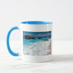 Beautiful Beach Water Surf Aloha Hawaiian Wedding Mug