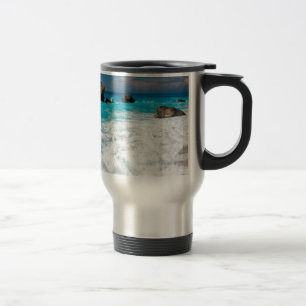 Beautiful Beach Water Surf Aloha Hawaiian Wedding Travel Mug