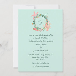Beautiful Beach Wedding Announcements | Custom