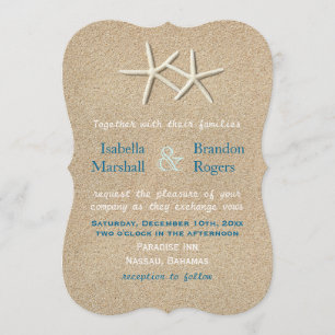 Beautiful Beach Wedding Invitation