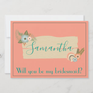 Beautiful Beach Will you be my bridesmaid 