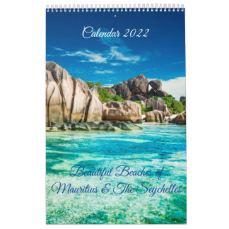 Beautiful Beaches of Mauritius & The Seychelles Calendar