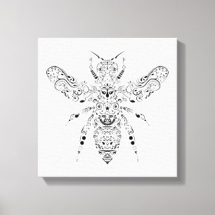 beautiful bee canvas print