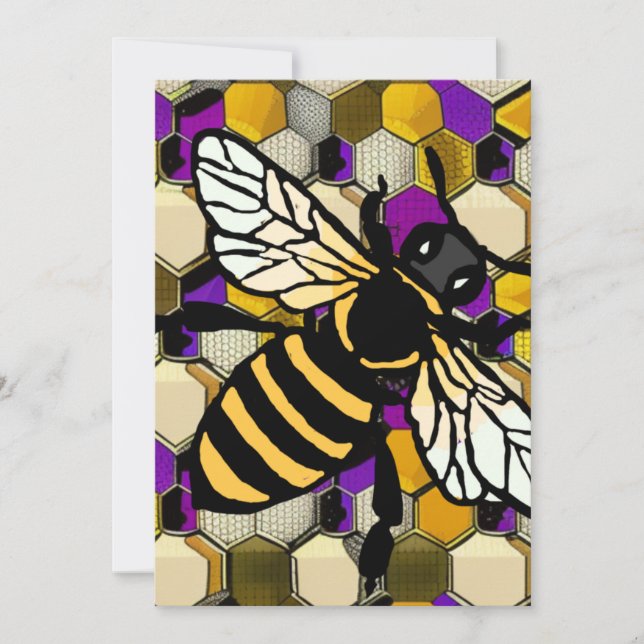 Beautiful Bee Holiday Card (Front)