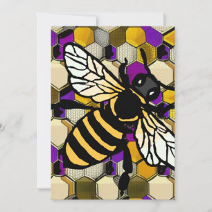 Beautiful Bee Holiday Card