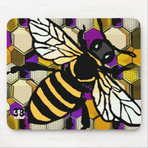 Beautiful Bee Mouse Mat
