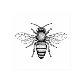 Beautiful BEE Scrapbooking Rubber Stamp