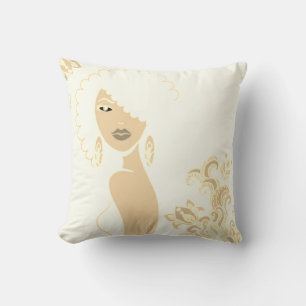 Beautiful Beige and Blue 2 Sided Pillow