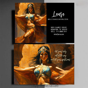 Beautiful Belly Dance Instructor Business Card